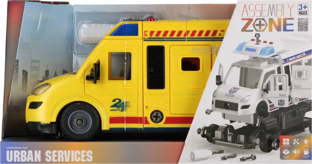 Auto ratunkowe karetka do skręcania Mega Creative 544951 - tantis.pl