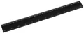 Linijka aluminiowa 30 cm. Czarna - tantis.pl
