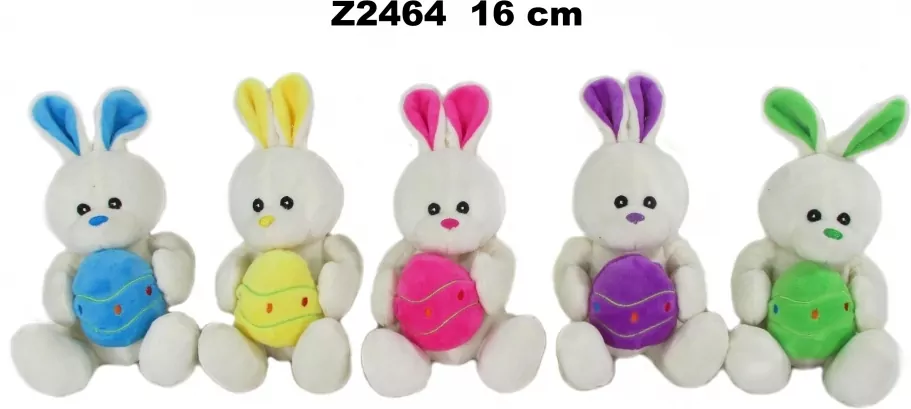 Zajączek z jajkiem 16cm MIX - tantis.pl