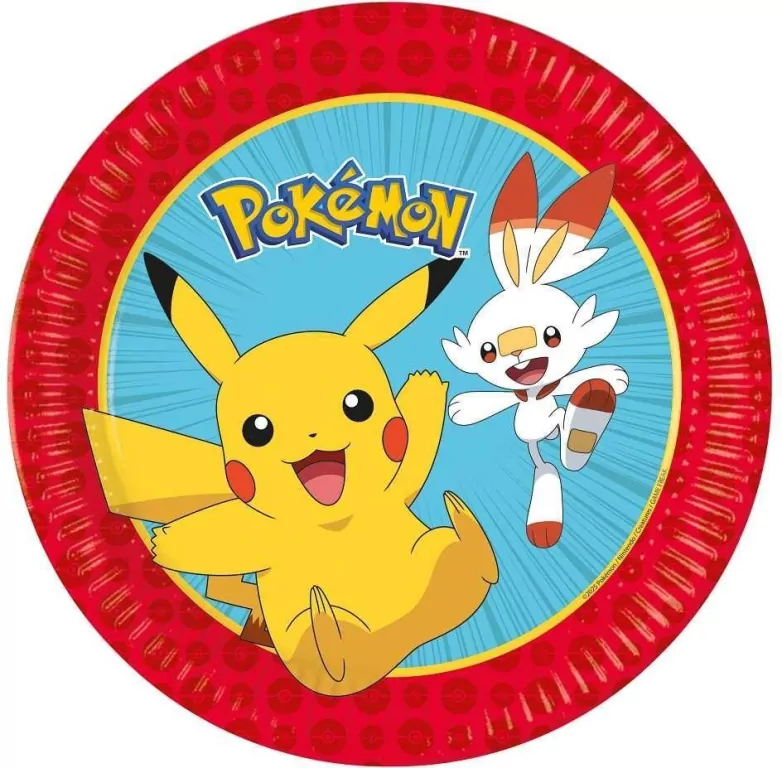 Talerzyki papierowe Pokemon 23cm - tantis.pl