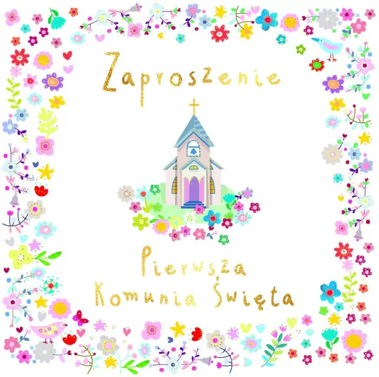 Zaproszenie - Komunia dom Boży (5szt) - tantis.pl