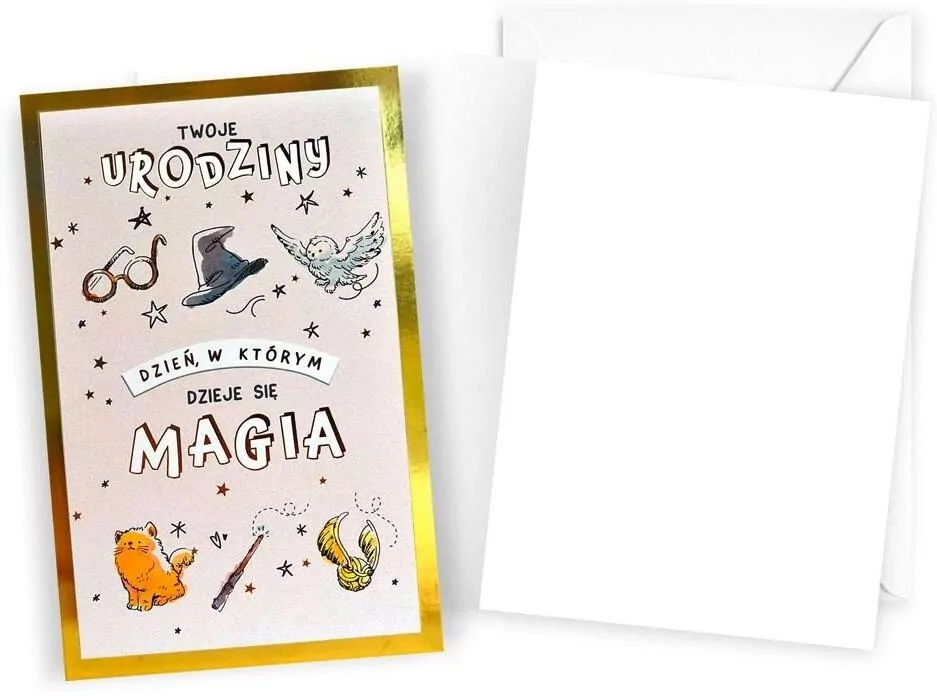 Karnet urodziny. Harry Potter - tantis.pl