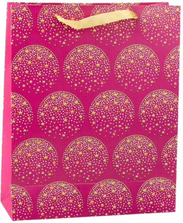 Torebka prezentowa różowa 23x26x10cm - tantis.pl
