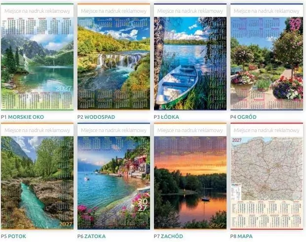 Kalendarz 2027 plakatowy MIX - tantis.pl