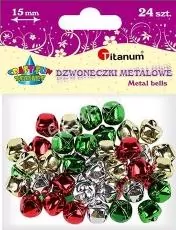 Dodatek dekoracyjny Craft-fun dzwoneczki dekoracyjne 1,5 mix DIYXM040  (M044) - tantis.pl