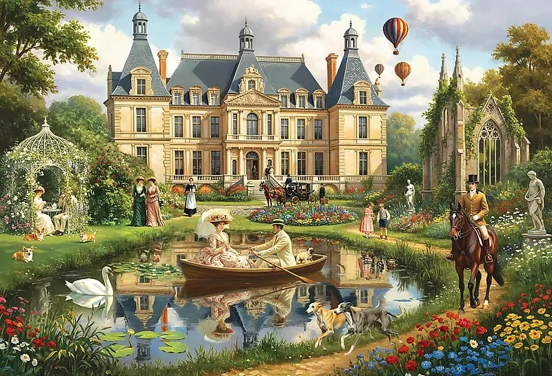Puzzle 1500 Pałac nad wodą TREFL - tantis.pl