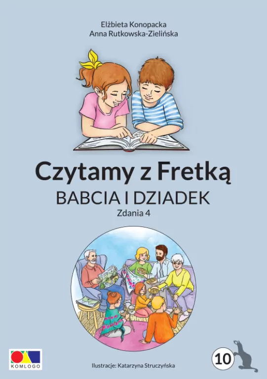 Czytamy z Fretką. Część 10. Babcia i dziadek. Zdania 4 - tantis.pl