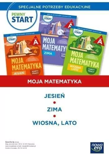 Pewny Start. Zestaw Moja matematyka. Karty pracy. Poziom A - tantis.pl