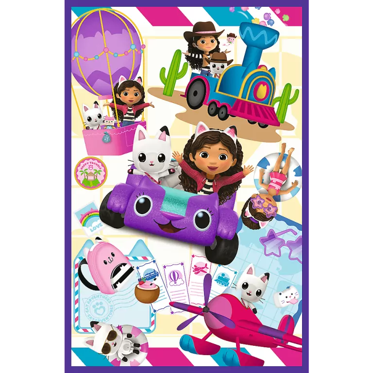 Puzzle 3x80. Kolorowe dni Gabby. 34882 - tantis.pl