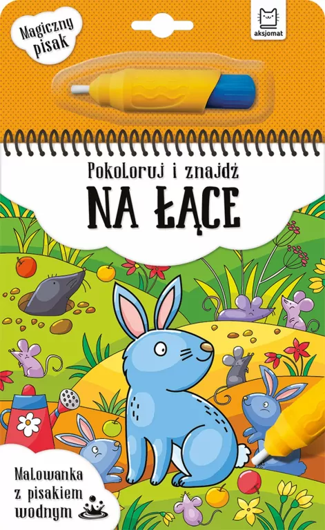 Pokoloruj i znajdź na łące. Malowanka z pisakiem wodnym - tantis.pl