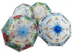 Parasol dziecięcy z gwizdkiem Samochody mix - tantis.pl