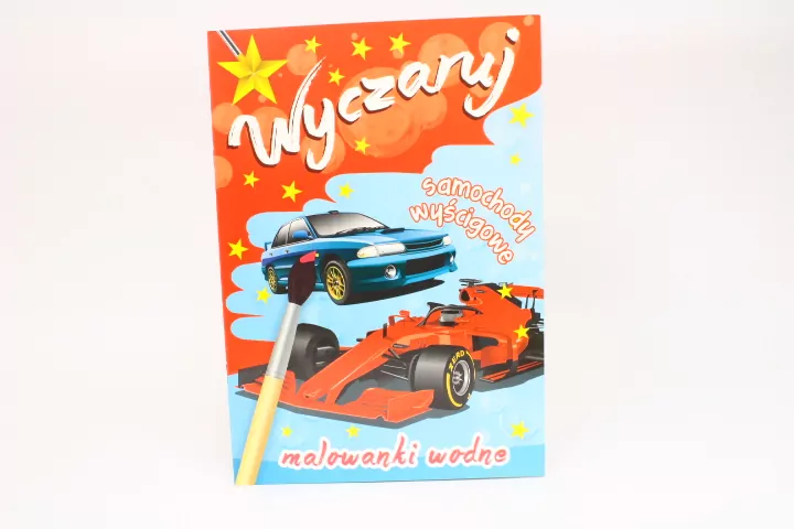 Wyczaruj samochody wyścigowe. Malowanki wodne - tantis.pl