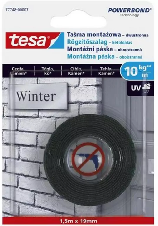 Taśma montażowa na zewnątrz Tesa 1,5mx19mm - tantis.pl