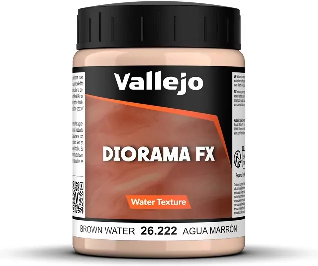 Vallejo: 26.222 - Diorama FX - Water Textures - Brown Water (200 ml) - tantis.pl