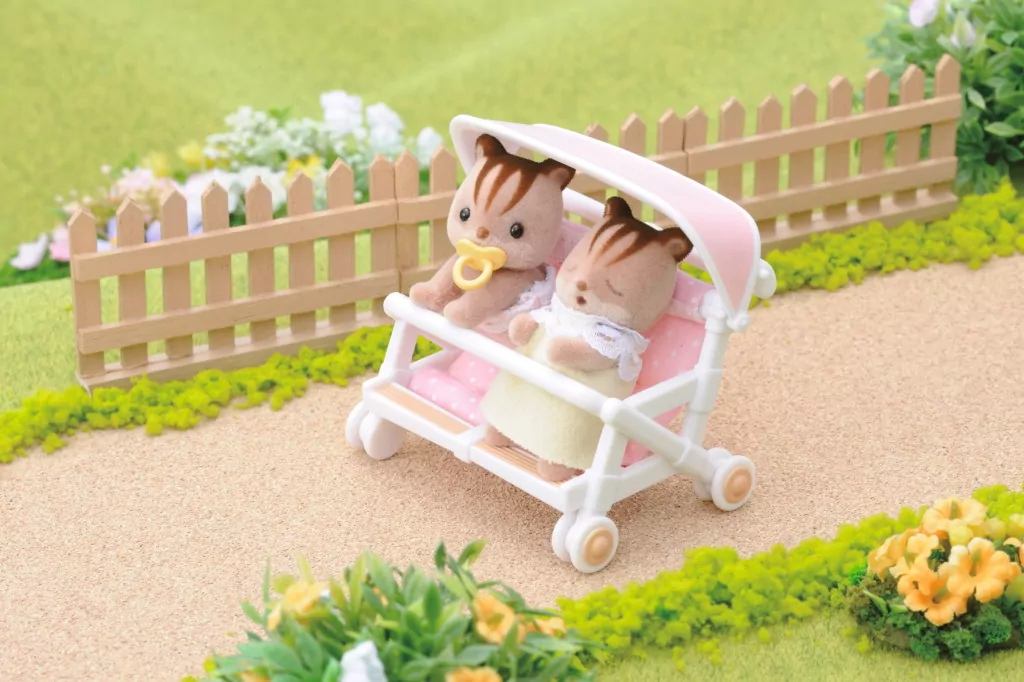Podwójny wózek spacerowy. Sylvanian Families - tantis.pl