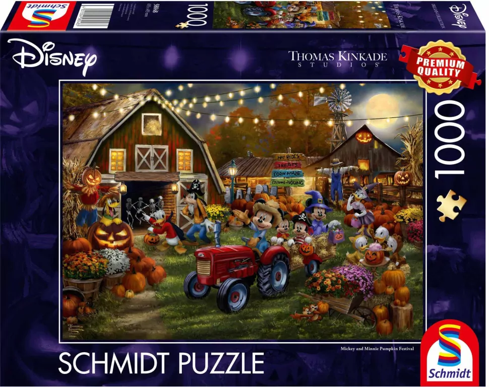 Puzzle PQ 1000 Myszka Miki & Minnie Festiwal dyni - tantis.pl