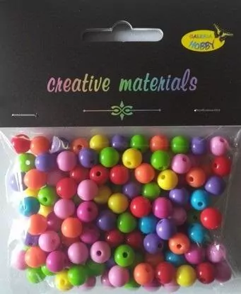 Koraliki okrągłe kolorowe 8mm ok 40g - tantis.pl