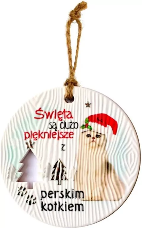 Zawieszka ceramiczna Boże Narodzenie Pers - tantis.pl