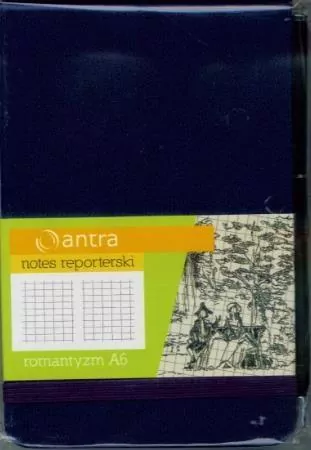 Notes Reporterski A6 Kratka Romantyzm Granat ANTRA - tantis.pl