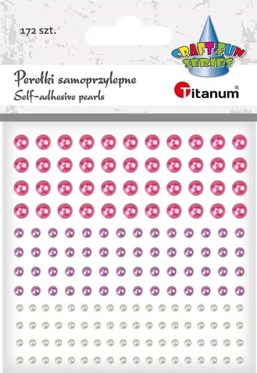 Perełki samoprzylepne okrągłe mix 172szt - tantis.pl