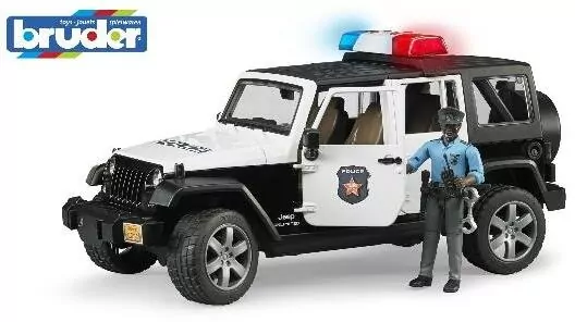 Bruder. Jeep Wrangler Unlimited Rubicon policyjny - tantis.pl