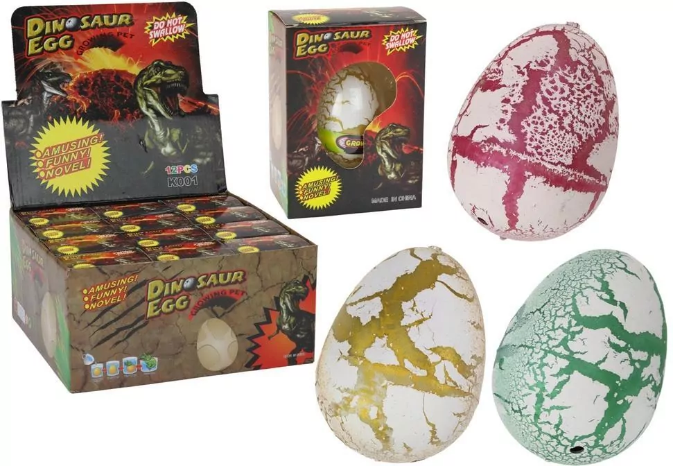 Jajo dinozaura wykluwające się 6cm. Mix 1 szt - tantis.pl