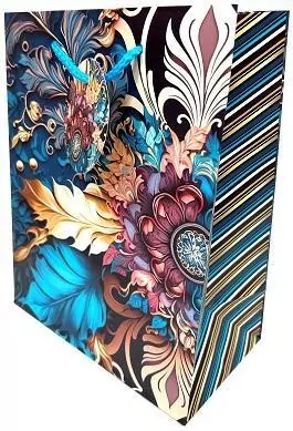 Torebka ozdobna, matowa 18x23x10cm Vintage - tantis.pl