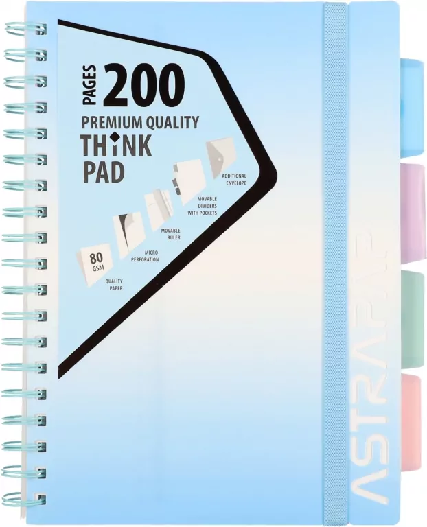 Kołozeszyt B5 PP 200k.kratka Ombre Pastel Line 1szt.mix - tantis.pl