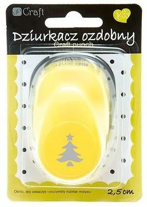 Dziurkacz ozdobny 2,5cm choinka MIX - tantis.pl