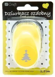 Dziurkacz ozdobny 2,5cm choinka MIX