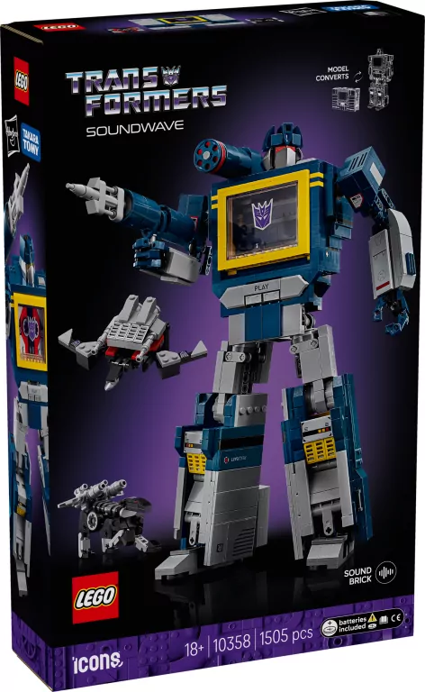 LEGO® Transformers: Soundwave 10358 - tantis.pl