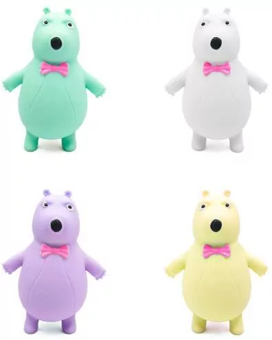 Miś gumowy z kokardką do ściskania p12 mix cena za 1 szt - tantis.pl