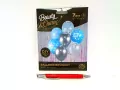 Bukiet balonowy. Beauty&Charm. Srebrno-niebieski STO LAT, 7 szt. 30 cm - tantis.pl