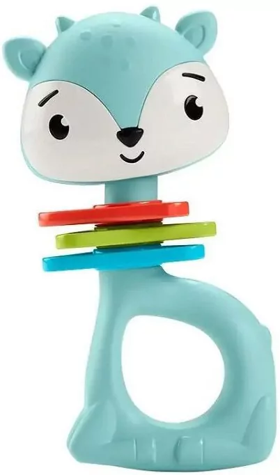 Fisher Price Grzechotka klekoczący Jelonek - tantis.pl