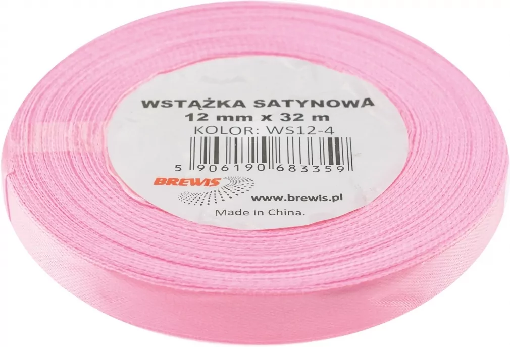 Wstążka satynowa w kropki zielona 12mmx22m - tantis.pl