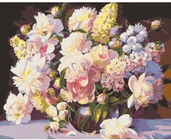 Malowanie po numerach - 40x50cm Bukiet - tantis.pl