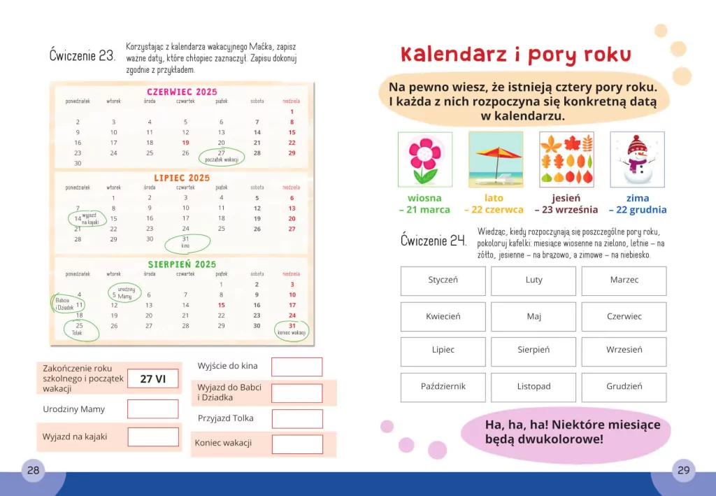 Czas i kalendarz. Matematyka. Klasa 1-3. Mądry Uczeń - tantis.pl