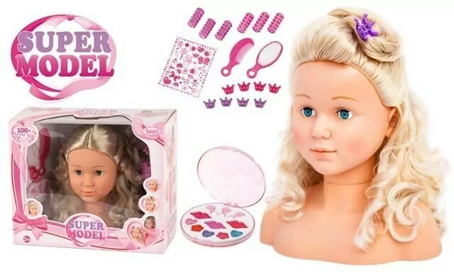 Głowa do stylizacji. Super Model 27cm - tantis.pl