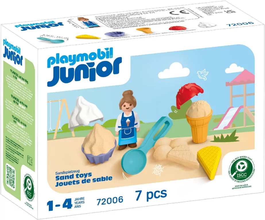 Playmobil JUNIOR: Lodziarnia z piasku 72006 - tantis.pl