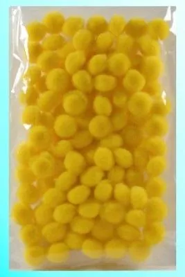Pompony żółte 10mm - tantis.pl