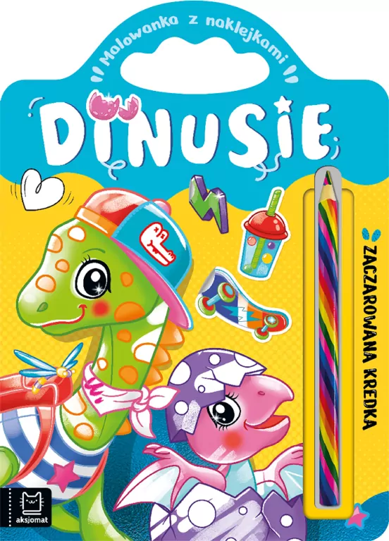 Malowanka z naklejkami Dinusie - tantis.pl