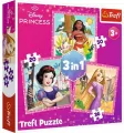 Puzzle 3w1. Disney Princess. Piękne kwiaty - tantis.pl