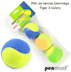 Piłki do tenisa ziemnego kolorowe Tiger opw worku