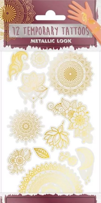 Tatuaże metaliczne Mehndi - tantis.pl