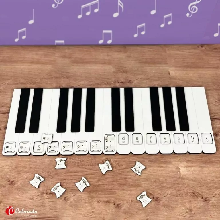 Drewniane pianino do nauki rozkładu nut - tantis.pl