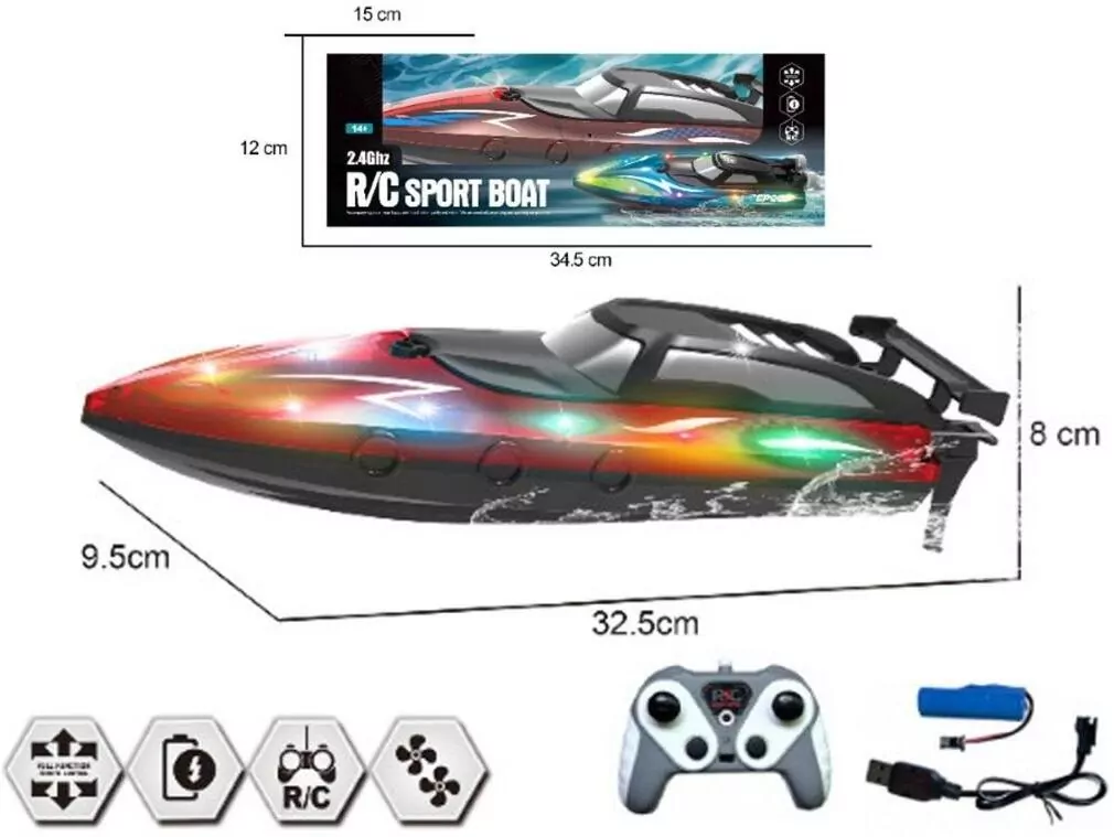 Motorówka R/C 2,4G mix - tantis.pl