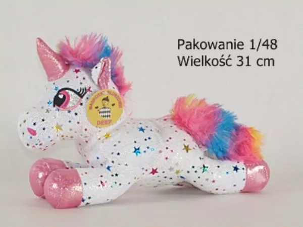 Maskotka Jednorożec gwiezdny średni 03611 DEEF - tantis.pl