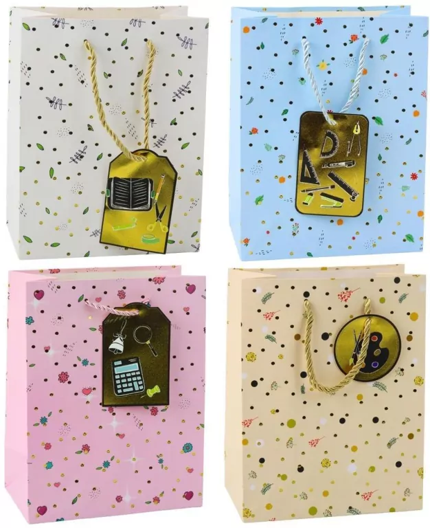 Torebka prezentowa 32x26x12cm MIX - tantis.pl