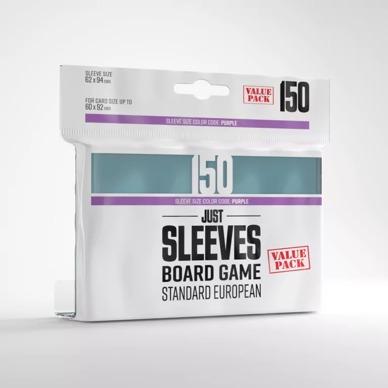 Gamegenic: Just Sleeves - Board Game Sleeves (62 x 94 mm) 150 sztuk, Clear - tantis.pl