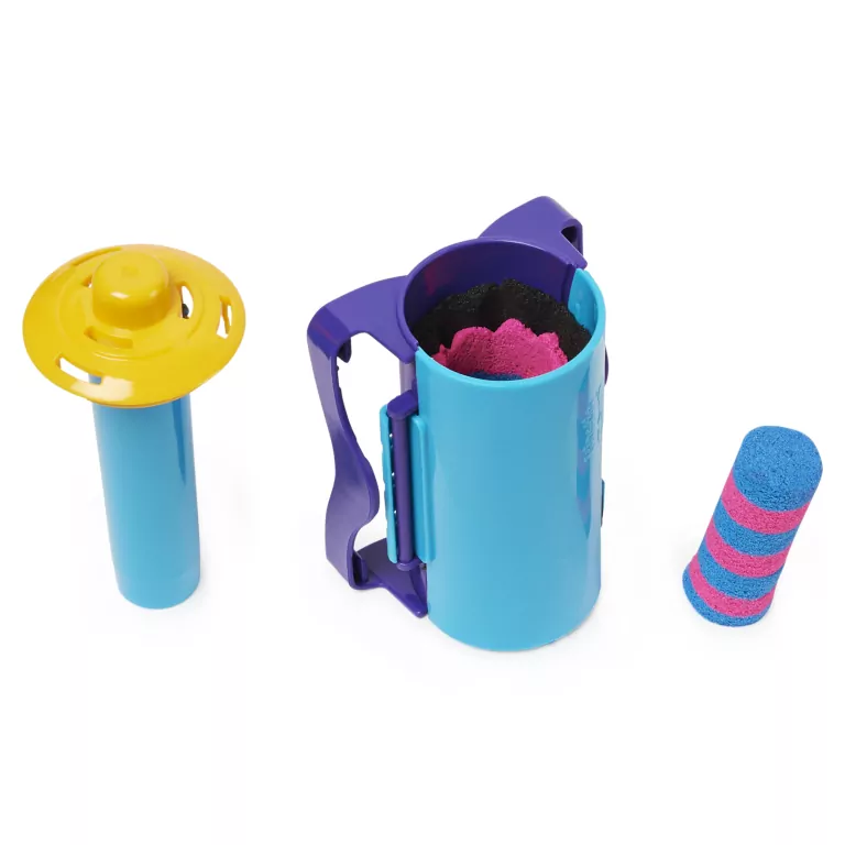 Piasek kinetyczny. Zaskakujące efekty. Zestaw z akcesoriami - tantis.pl